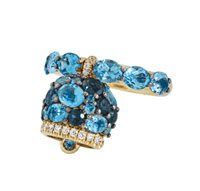 Ring Chantecler Woman Campanelle in Gold Diamante 44684